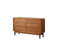 ADERFETBI Aparador Almacenamiento de Entrada de Pared en Madera de Cerezo Maciza 140cm, Repisa Pie de Cama para Salón Balcón Cocina Aparadores