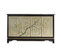 ADERFETBI Aparador Aparador de Comedor de Estilo Chino Pintado for el hogar, Tablero de Madera, gabinete de salón, luz, gabinete de Entrada de Lujo, Almacenamiento Aparadores