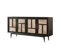 ADERFETBI Aparador Aparador de Comedor de ratán de Madera, Estilo Retro, for Pared, Porche, Sala de Estar, Armario de Almacenamiento Aparadores