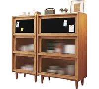 ADERFETBI Aparador Aparador de Comedor nórdico con Puerta de Vidrio, Armario de Almacenamiento for Sala de Estar, Armario de Cocina for Restaurante, Armario de Piso for Porche Aparadores