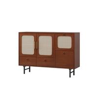 ADERFETBI Aparador Aparador de Madera de Estilo Chino, gabinete de Almacenamiento con Puerta, Cocina, Buffet, gabinete de Almacenamiento de Alimentos Aparadores(A)