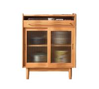 ADERFETBI Aparador Aparador De Madera Maciza Simple De Estilo Chino, Armario De Almacenamiento con Puerta Corredera Multifuncional For Cocina Aparadores(A,S:60CMX40CMX92CM)