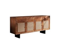 ADERFETBI Aparador Aparador de Madera Mueble de salón Moderno Mueble de té Mueble de Almacenamiento Mueble de Entrada de ratán Mueble de TV Aparadores