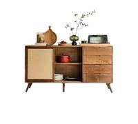 ADERFETBI Aparador Aparador De Mimbre De Madera Maciza Simple, Gabinete De Almacenamiento Estilo Registro For El Hogar, Gabinete De Almacenamiento De Cocina Aparadores