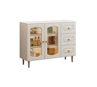 ADERFETBI Aparador Aparador Moderno Minimalista con Puerta De Vidrio For El Hogar, Sala De Estar, Gabinete De Almacenamiento De Madera Maciza, Gabinete De Almacenamiento For Cocina Aparadores(B)