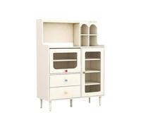 ADERFETBI Aparador Aparador Moderno Y Creativo De Estilo Crema, Mueble For Té For Sala De Estar, Comedor, Armario De Cocina For El Hogar Aparadores(S:100CMX40CMX135CM)