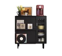 ADERFETBI Aparador Aparador Negro Retro Simple, Mueble De Almacenamiento For Sala De Estar, Mueble De Cocina Aparadores