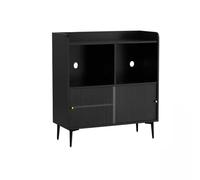ADERFETBI Aparador Aparador Nórdico Simple Negro For Sala De Estar, Mueble De Almacenamiento For Microondas, Mueble For Té, Armario De Pared Aparadores