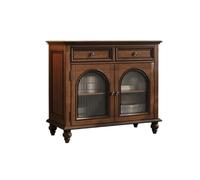 ADERFETBI Aparador Aparador Retro de Madera Maciza, gabinete de Almacenamiento de Cocina, aparador de Granja, Mueble de Barra de café con función de Almacenamiento Aparadores(S:100 * 45 * 87.7cm)