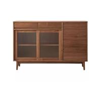 ADERFETBI Aparador Aparador Retro Simple De Nogal For El Hogar, Sala De Estar, Almacenamiento De Madera Maciza Aparadores