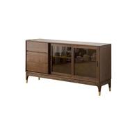 ADERFETBI Aparador Aparador Retro Simple De Nogal, Mueble De Almacenamiento De Pared De Madera Maciza For El Hogar, Cocina, Entrada Aparadores