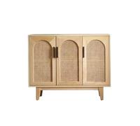 ADERFETBI Aparador Aparador Sencillo De Mimbre De Madera Maciza, Armario De Almacenamiento Nórdico For El Hogar, Sala De Estar Y Cocina Aparadores(M:120CMX35CMX90CM)