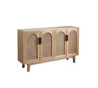 ADERFETBI Aparador Aparador Sencillo De Mimbre De Madera Maciza, Armario De Almacenamiento Nórdico For El Hogar, Sala De Estar Y Cocina Aparadores(L:150CMX35CMX90CM)