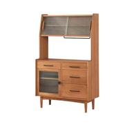 ADERFETBI Aparador Aparador Simple De Madera Maciza, Mueble De Almacenamiento For El Hogar, Mueble For Té, Armario De Cocina, Mueble De Almacenamiento Aparadores