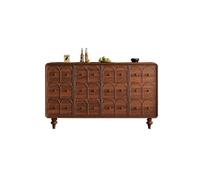 ADERFETBI Aparador Armario de Entrada de Madera Maciza 160 cm, Mesa de Almacenamiento Decorativo para Hogar, Apto para Salón, Cocina, Vestíbulo, Dormitorio etc Aparadores