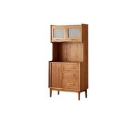 ADERFETBI Aparador Consola de Entrada de Pared de Madera Maciza 90x42x180cm, Mueble Almacenamiento Minimalista para Cocina Comedor Salón Aparadores