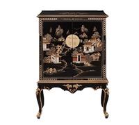 ADERFETBI Aparador Gabinete de Entrada de Estilo Chino, Muebles clásicos Pintados a Mano, decoración for Sala de Estar, aparador de Gran Capacidad Aparadores