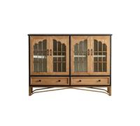 ADERFETBI Aparador Gabinete De Entrada Retro, Gabinete De Entrada Arqueado For Sala De Estudio, Gabinete De Vino De Hotel, Gabinete De Almacenamiento Multicapa Aparadores(B,S:150CMX40CMX110CM)