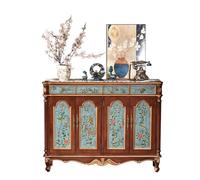 ADERFETBI Aparador Gabinete de Madera for Porche, gabinete de Zapatos for Sala de Estar, Entrada Rural, Arte Retro Pintado a Mano, gabinete Lateral for Comedor Aparadores