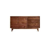 ADERFETBI Aparador Gabinete de Porche de Madera Maciza, Moderno gabinete de Almacenamiento for Dormitorio Estilo WABI-sabi for Sala de Estar Aparadores(180cm)