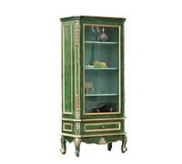 ADERFETBI Aparador Gabinete de Vino de Vidrio for Cocina, Tablero Ajustable Multicapa, aparador de Madera, aparador Tallado Retro Aparadores