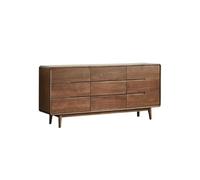 ADERFETBI Aparador Mesa de almacenaje de Nogal de 180 x 40 x 83 cm, Ideal for Entrada, hoteles, Salones y dormitorios. Aparadores