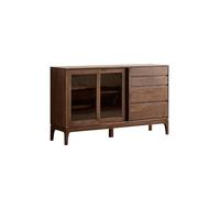 ADERFETBI Aparador Mesa de Entrada de Nogal de 150 x 40 x 90 cm, Mueble de Almacenamiento for Sala de Estar pequeña, Adecuada for Cocina y Comedor. Aparadores
