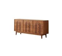 ADERFETBI Aparador Mueble de Almacenaje para Salón de Madera Maciza 180x42x80cm, Banco de Entrada Totalmente Ensamblado para Salón Cocina Aparadores
