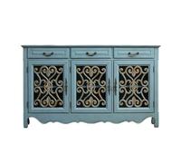 ADERFETBI Aparador Muebles Campestres Retro, Aparador De Comedor De Madera Maciza, Gabinete De Vino, Gabinete De Entrada, Gabinete Lateral, Gabinete De Almacenamiento Aparadores