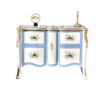 ADERFETBI Aparador Muebles for Porche, Tablero de gabinete, Entrada de Madera, Sala de Estar, sofá, aparador de Comedor, gabinete de Almacenamiento Decorativo Pintado a Mano Aparadores