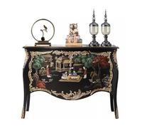 ADERFETBI Aparador Tablero de gabinete de Porche clásico Chino, Entrada de Madera, Sala de Estar, sofá, aparador de Comedor, Almacenamiento Decorativo Pintado Aparadores