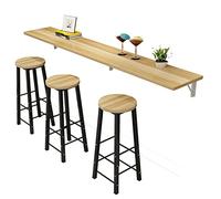 ADERFETBI Mesa de Bar Bar nórdico montado en la Pared Partición Plegable Comedor Moderno Sala de Estar Multifuncional, sin sillas Barra Cocina(120 * 40 * 2.5cm)