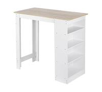 ADERFETBI Mesa de Bar Contador de Bares Modernos nórdicos for la Sala de Estar en el hogar Oficina de Cocina Multifuncional mostrador con Estante de 4 Niveles for Almacenamiento Barra Cocina(A)