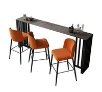 ADERFETBI Mesa de Bar Nordic Bar Counter Count Light Luxury Home Table High Table contra el balcón de la Pared Sala de Estar Contador sin sillas Barra Cocina(120 * 40 * 105cm)