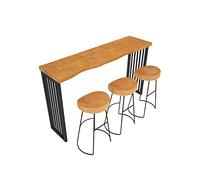 ADERFETBI Mesa de Bar Nordic Fashion Bar Hogar Sala de Estar Bar Bar de la Cocina Tienda de té de balcón Balcón Barra de Mesa Larga, excluyendo sillas Barra Cocina