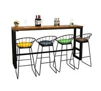ADERFETBI Mesa de Bar Nordic Retro Restaurant Wall Bar Counter Hogar Sala de Estar Kitchen Multi-Funcional Foot-Foot Bar Counter sin sillas Barra Cocina
