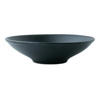 ADERFETBI Platos Cuenco de cerámica de porcelana de color negro for ensalada, frutas, comida, fideos, vajilla muy adecuada for restaurantes, hoteles, etc. Vajilla
