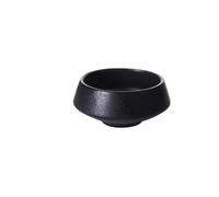 ADERFETBI Platos Cuenco de cerámica for arroz, color negro mate, ideal for sopa, fideos y aperitivos en restaurantes. Vajilla(L)