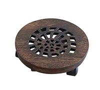 ADERFETBI Soporte de Planta Maceta móvil de Madera Maciza, Bandeja Base, Rueda Universal, Rodillo for el hogar, Plato Flores con Agua, Mesa Soporte for bonsái, Estante for Plantas en Maceta(S)