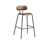 ADERFETBI Taburetes Altos de Cocina Mesa y sillas de Comedor nórdicas, taburetes de Bar, cafetería, sillas de Comedor Retro Simples de Hierro Forjado, sillas de Bar de Ocio Banquetas Bar(C)