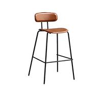 ADERFETBI Taburetes Altos de Cocina Mesa y sillas de Comedor nórdicas, taburetes de Bar, cafetería, sillas de Comedor Retro Simples de Hierro Forjado, sillas de Bar de Ocio Banquetas Bar(A)