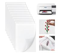 ADERTOS 10 PCS Estabilizador de Bordado Autoadhesivo Soluble en Agua 21x30cm, Papel de Bordado Autoadhesivo A4, Estabilizador de Bordado Adhesivo, Papel de Bordado Soluble al Agua para Pintado Bordado