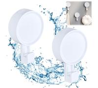 ADERTOS 2 PCS Gancho Ventosa Súper Fuerte, Gancho Ventosa Baño, Colgador Toalla Baño, Colgador Ventosa Sin Agujeros Carga 5KG, Colgador Ventosa para Toallas Cocina Pared Puerta Ropa