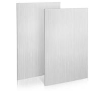 ADERTOS 2 PCS Placa de Aluminio, 30x20cm Plancha Aluminio Chapa de Aluminio de 0.2cm Placas de Aluminio Plata Hoja de Aluminio Fino placa de panel de metal para Modelismo Construcción de Ferias