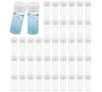ADERTOS 50 PCS Tubo de Laboratorio de Plástico, 5ml Tubos de Ensayo Con Tapón de Rosca, Congelados Para Laboratorio