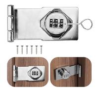 ADERTOS Cerradura de seguridad de 90 grados con contraseña de 3.5 pulgadas, cerradura de seguridad de 90 grados, cerradura de gabinete, cerrojo de puerta de granero, cerradura de puerta giratoria con