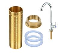 ADERTOS Kit de Reparación de Grifos, Kit de Tuercas de Rosca para Grifo, Conector de Manguera con Púa, Conectores de Tubería de Púas de Latón para Reparación de Grifos (M30-100 mm)