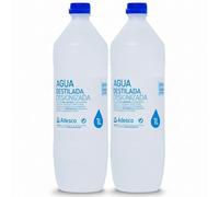 Adesco, Agua destilada desionizada, agua para plancha, maquinas, uso hospitalario, tatoo. (2L)