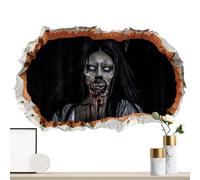 Adesivi Halloween Zombie - Tipo Horror Attraverso il Muro Decorazioni adatte per soggiorno, scuola, feste | Possono essere uszati anche come adesivi per case infestate, finestre horror o auto press