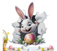 Adesivi Murali Pasquali- 29x27 Cm Decalcomanie A Forma Di Coniglio Per Decorazione Casa | Sticker Pasquali Da Parete - Per Specchio, Ristorante, Cucina, Casa, Appartamento, Hotel E Fattoria